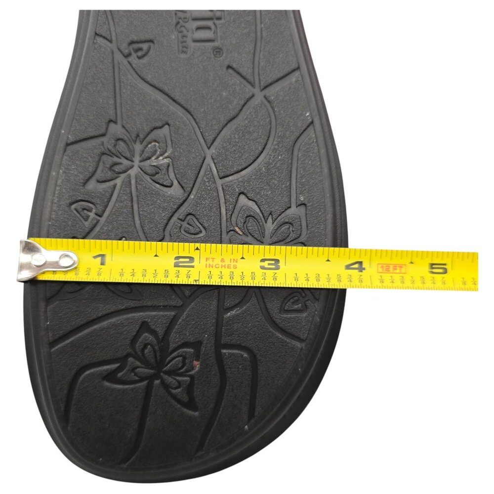 Alegria by PG Lite Sandals Womens 10.5 Wide Vienna Ankle Strap Black Leather - Picture 9 of 15